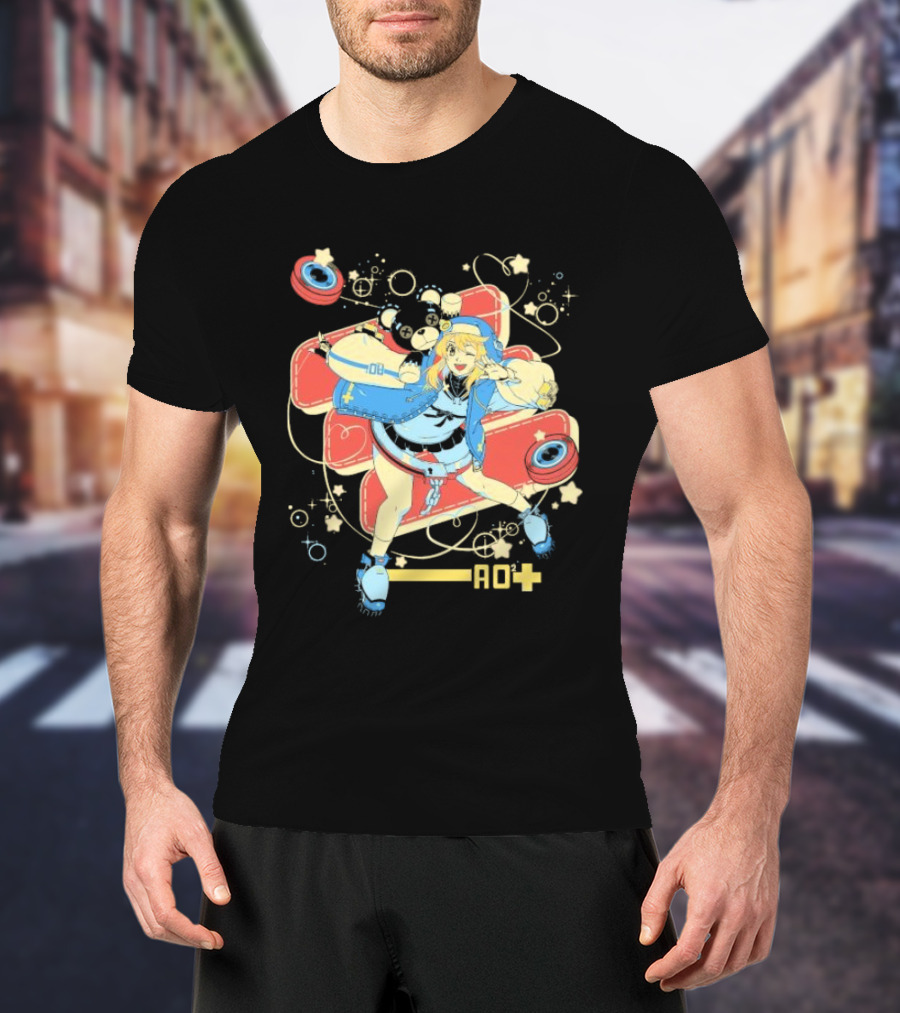Guilty Gear Bridget AO Eighty Sixed Star Background T-Shirt