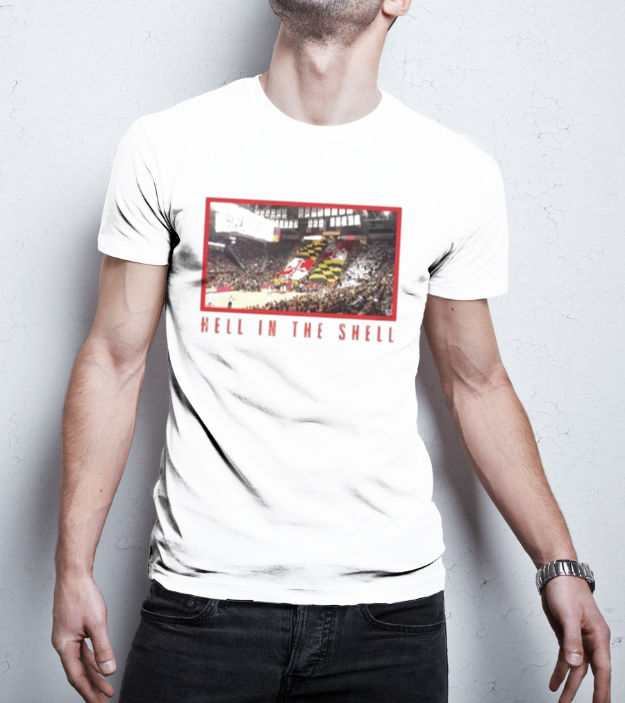 Maryland Terrapins Basketball Game Hell In The Shell Stadium Crowd Atmosphere T-Shirt