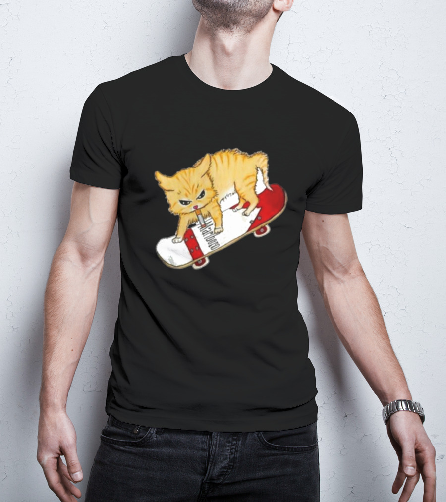Lonely Kids Club Cig Cats Skateboarding Clarence Returns T-Shirt