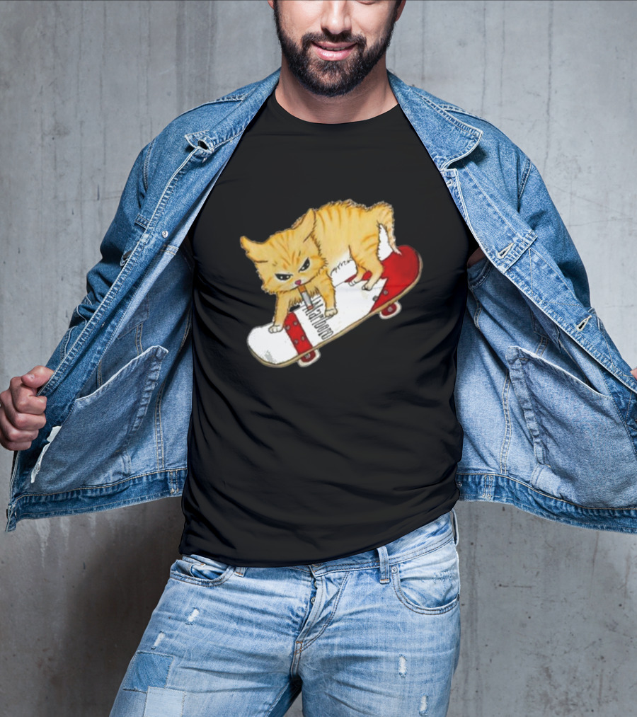 Lonely Kids Club Cig Cats Skateboarding Clarence Returns T-Shirt