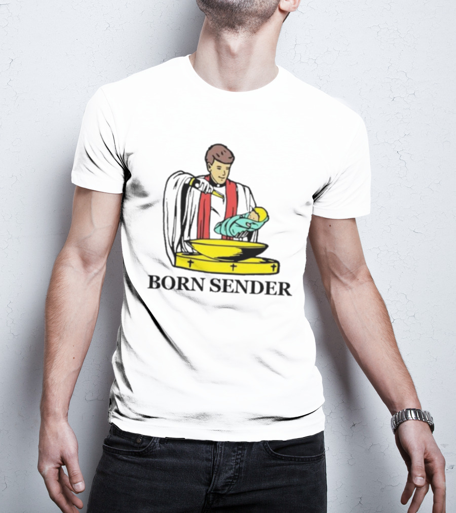 Nelk Boys Born Sender Baptism Priest And Baby T-Shirt