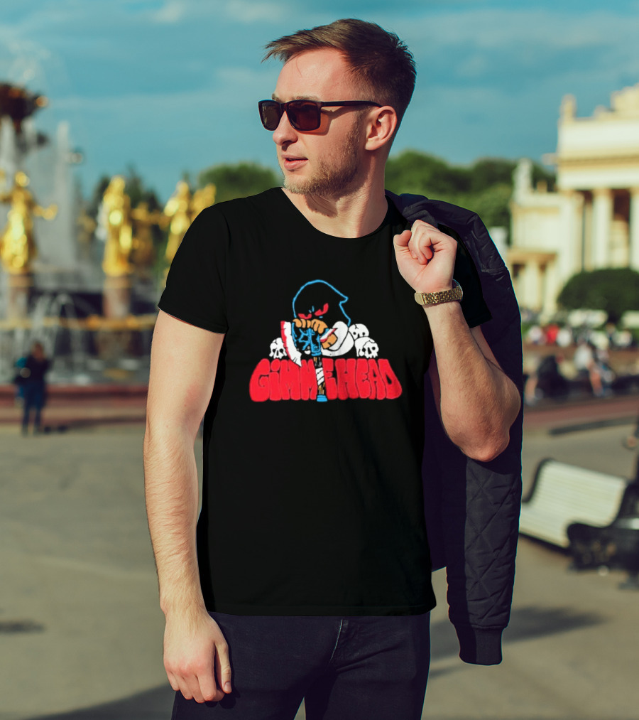 Gimme Head Fckyoubaker Cartoon Skeleton Skulls T-Shirt