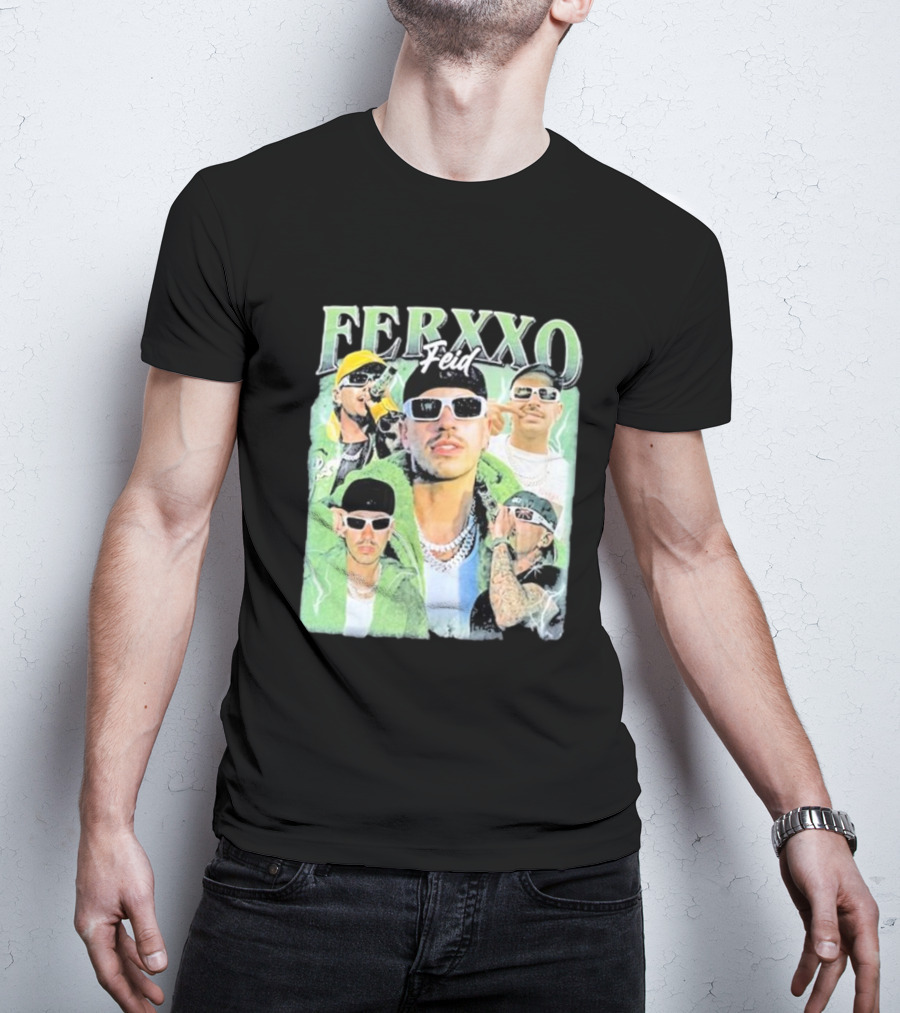 FERXXO Feid Green Style Collage T-Shirt
