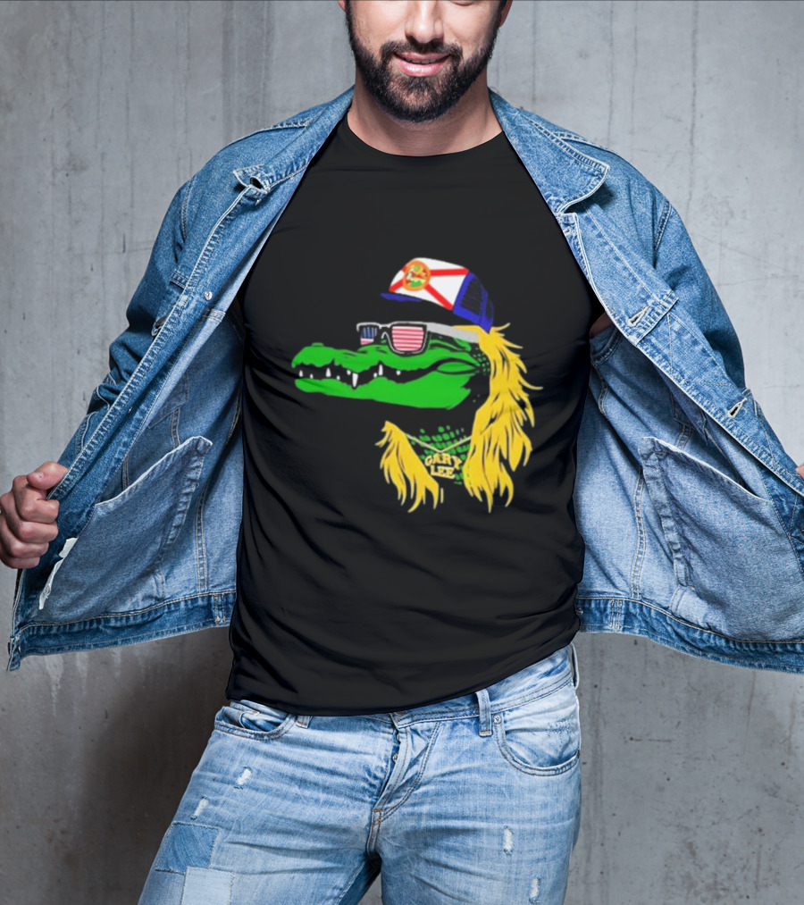 Conservativeant Wearing Gary Lee Gator With Trucker Hat And Sunglasses T-Shirt