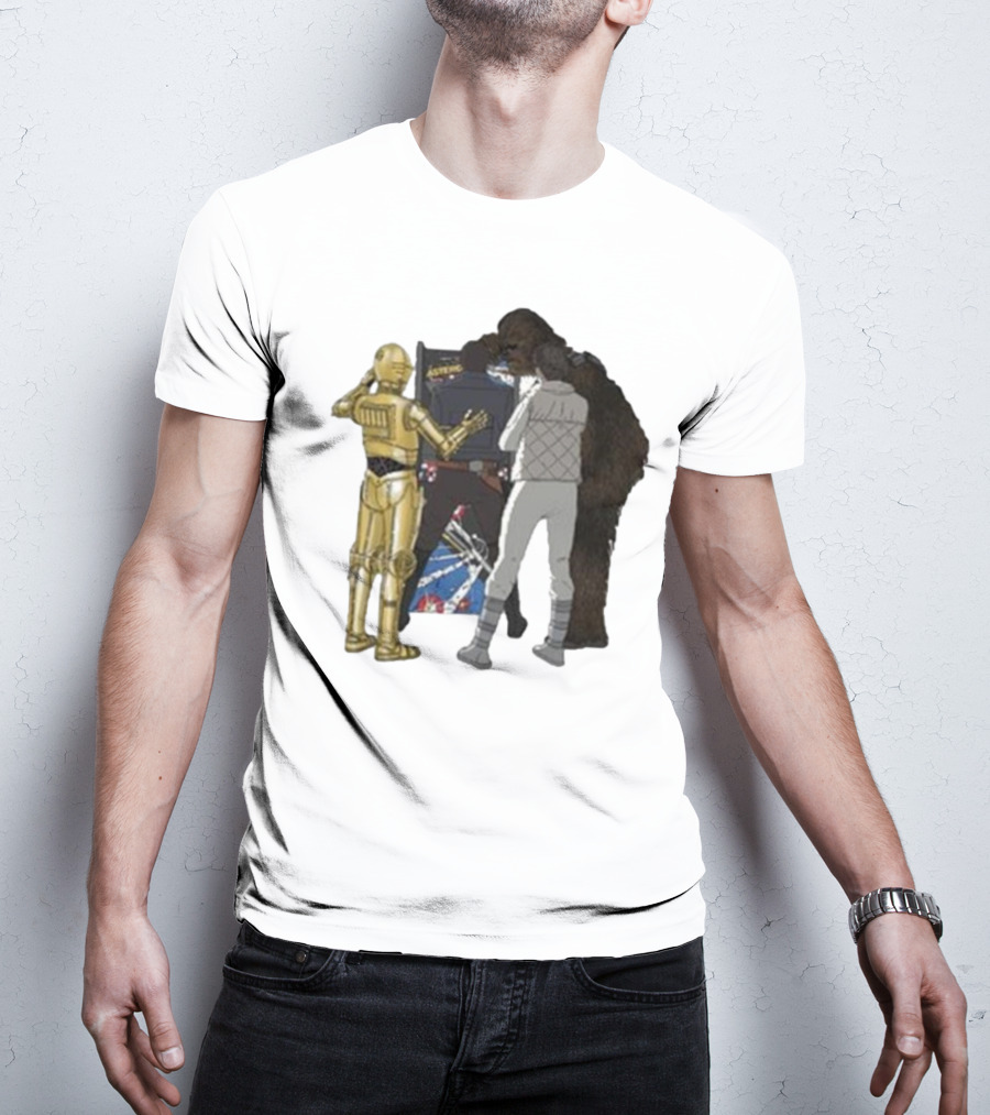 Asteroids Video Game Star Wars Characters T-Shirt