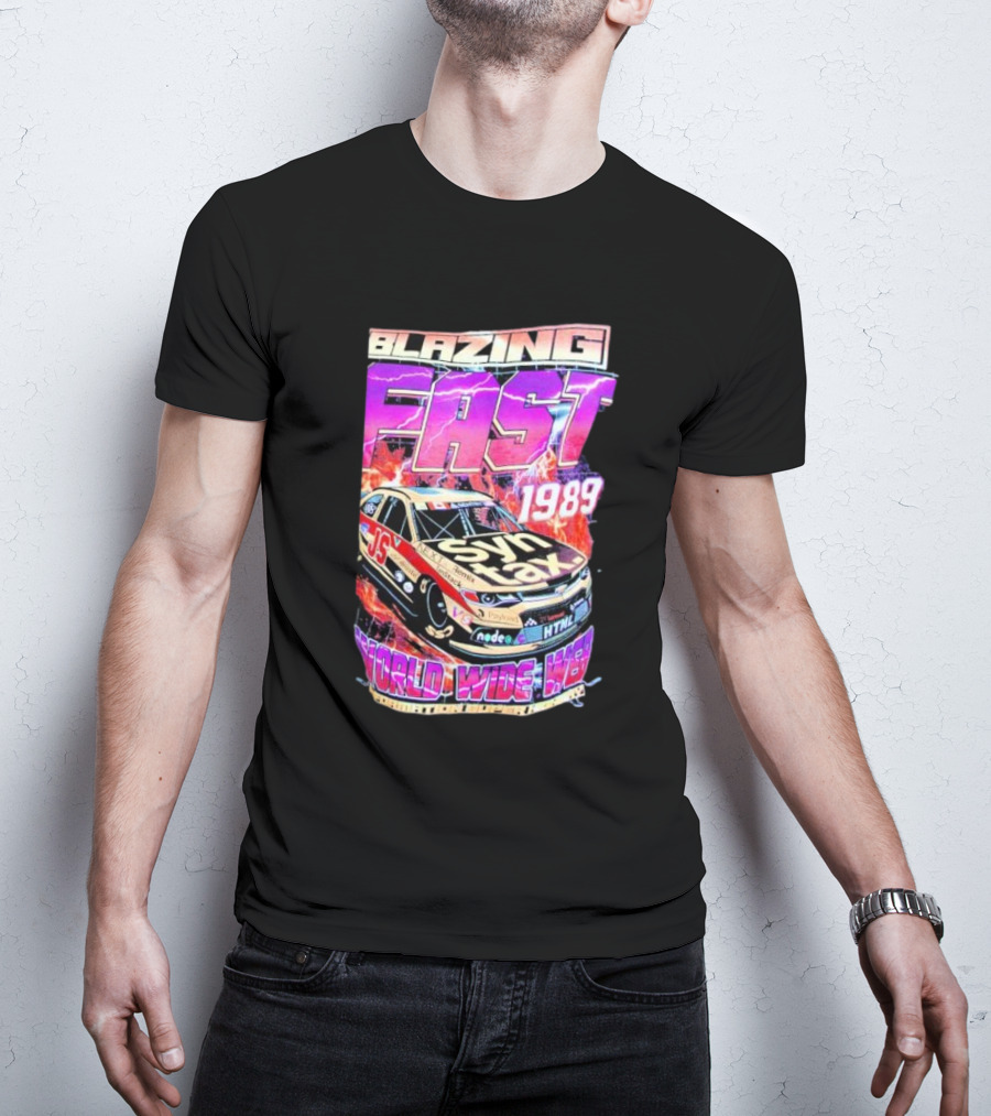 Blazing Fast 1989 Syntax Racing World Wide Web HTML Car T-Shirt