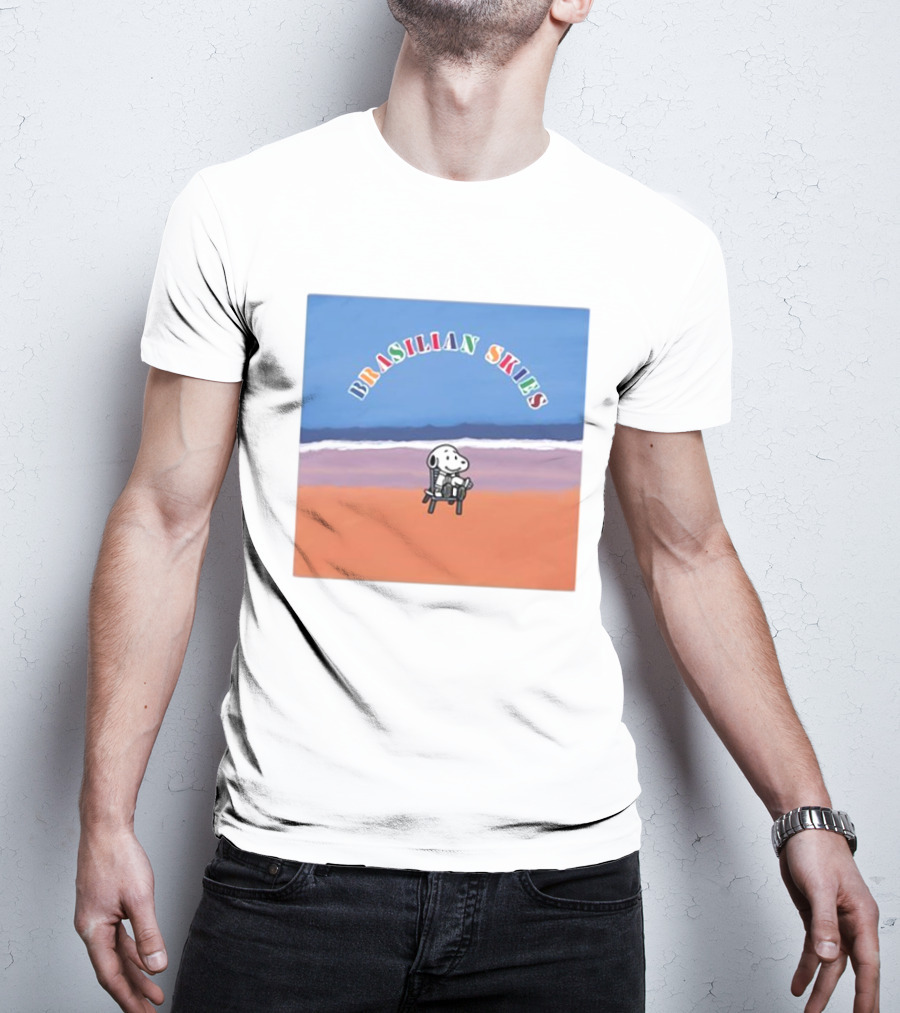 Brasilian Skies Snoopy Beach Scene T-Shirt