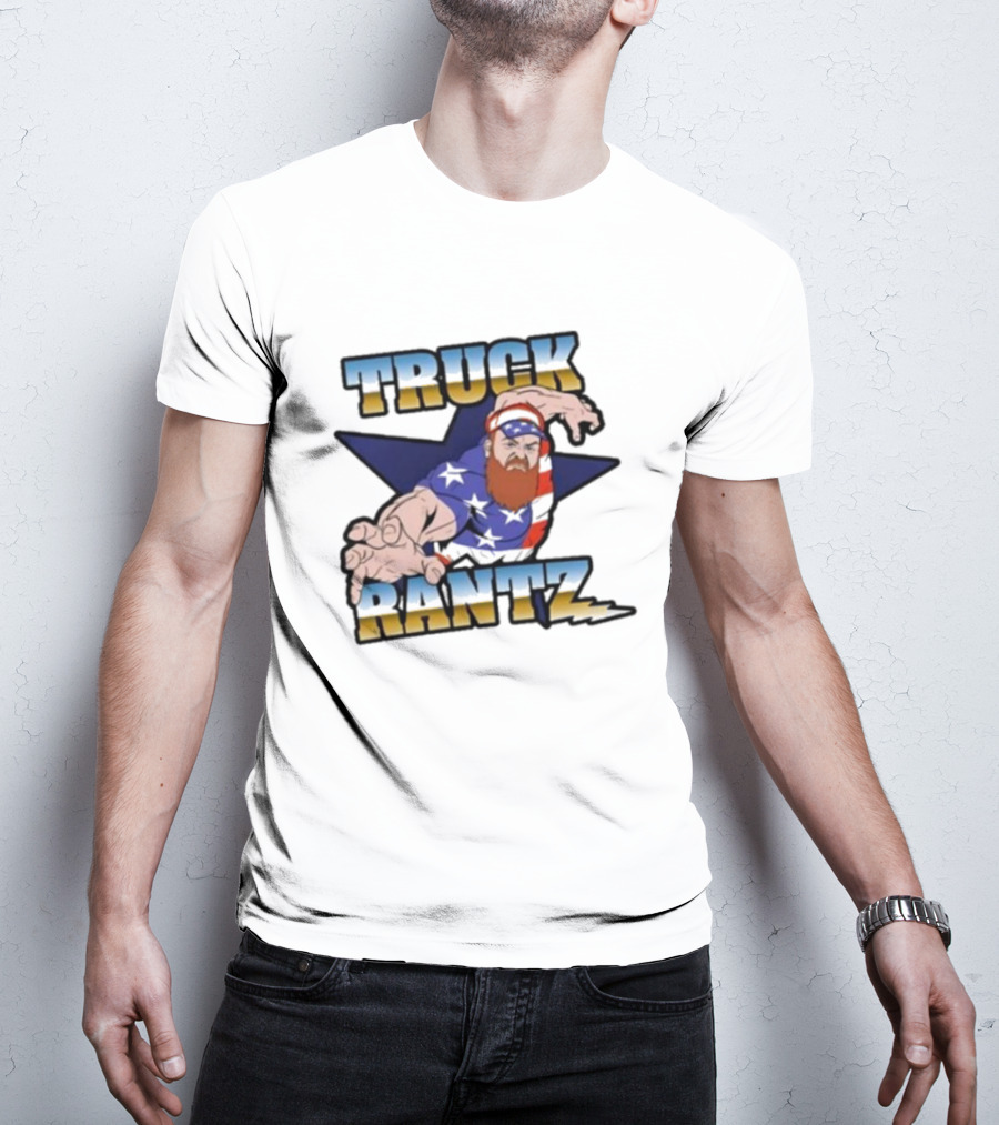 Brent Terhune Truck Rantz Patriotic Bearded Character T-Shirt