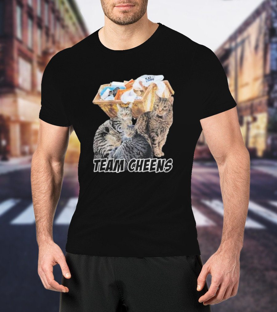 Team Cheens Cat Squad Dumpster Gathering T-Shirt