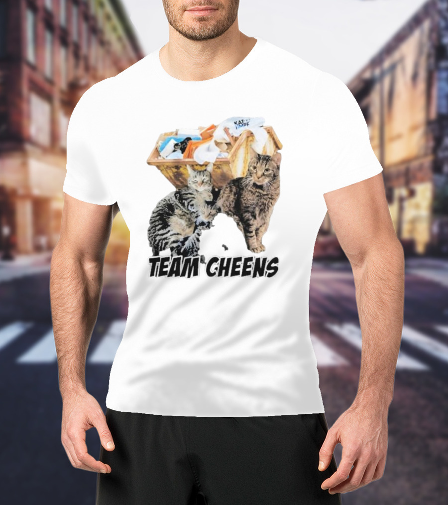 Kat Timpf Team Cheens Dumpster Cats T-Shirt