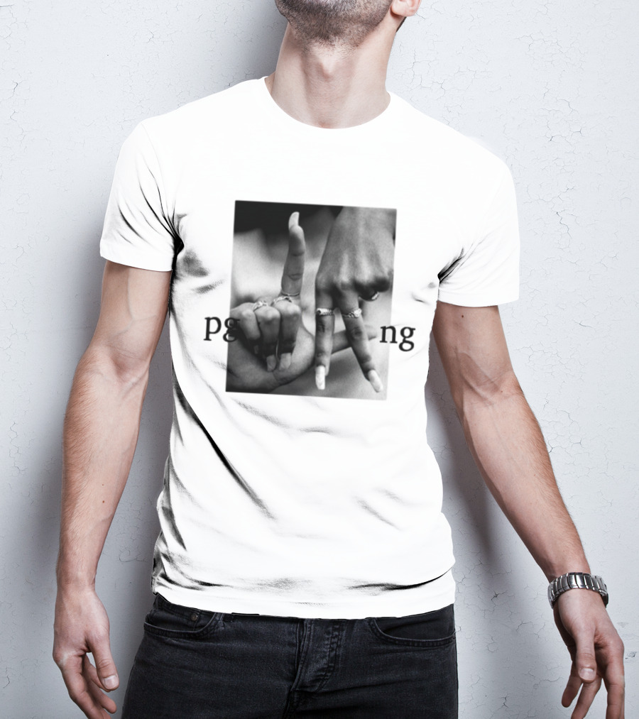 Savannah James PgLang Inspired Hand Sign Motif T-Shirt