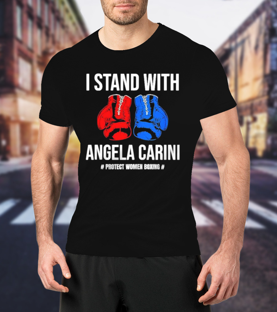 I Stand With Angela Carini Protect Women Boxing T-Shirt