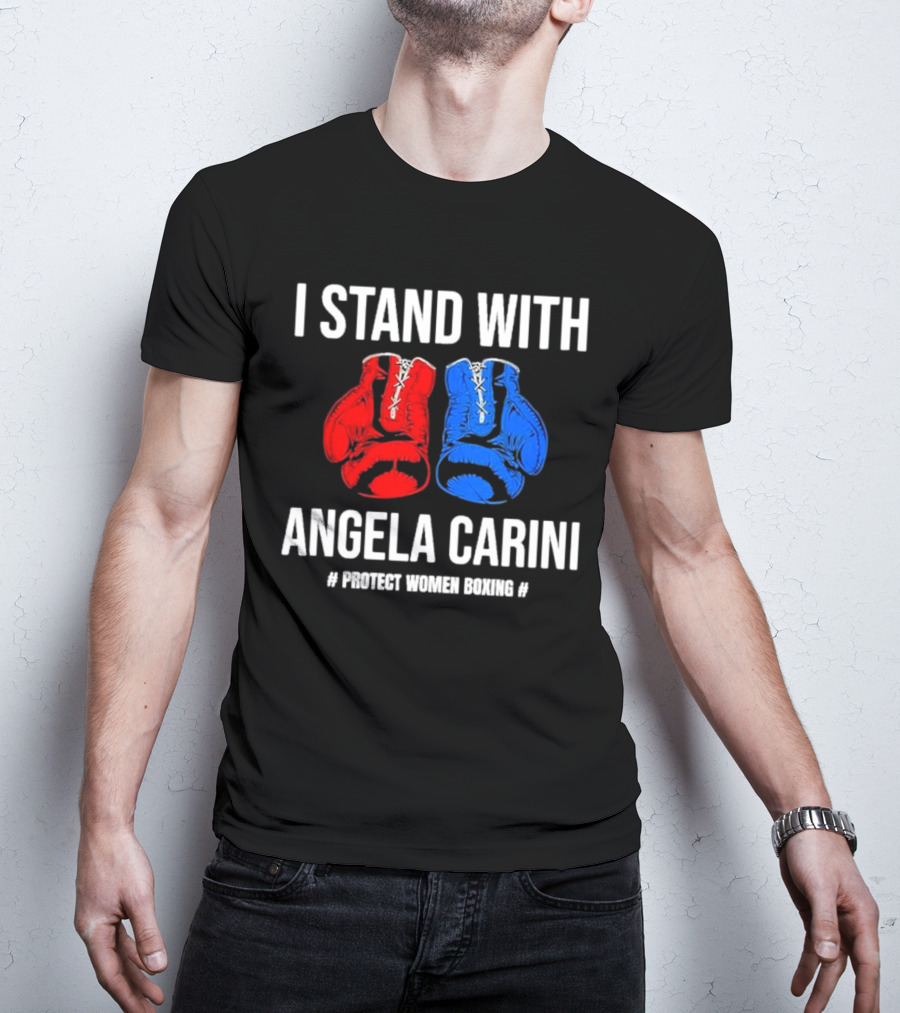 I Stand With Angela Carini Protect Women Boxing T-Shirt