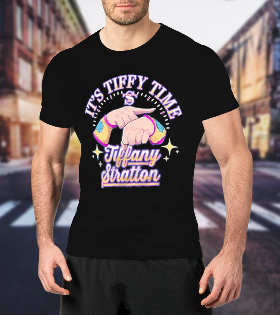 It's Tiffy Time Tiffany Stratton S Logo And Stars T-Shirt