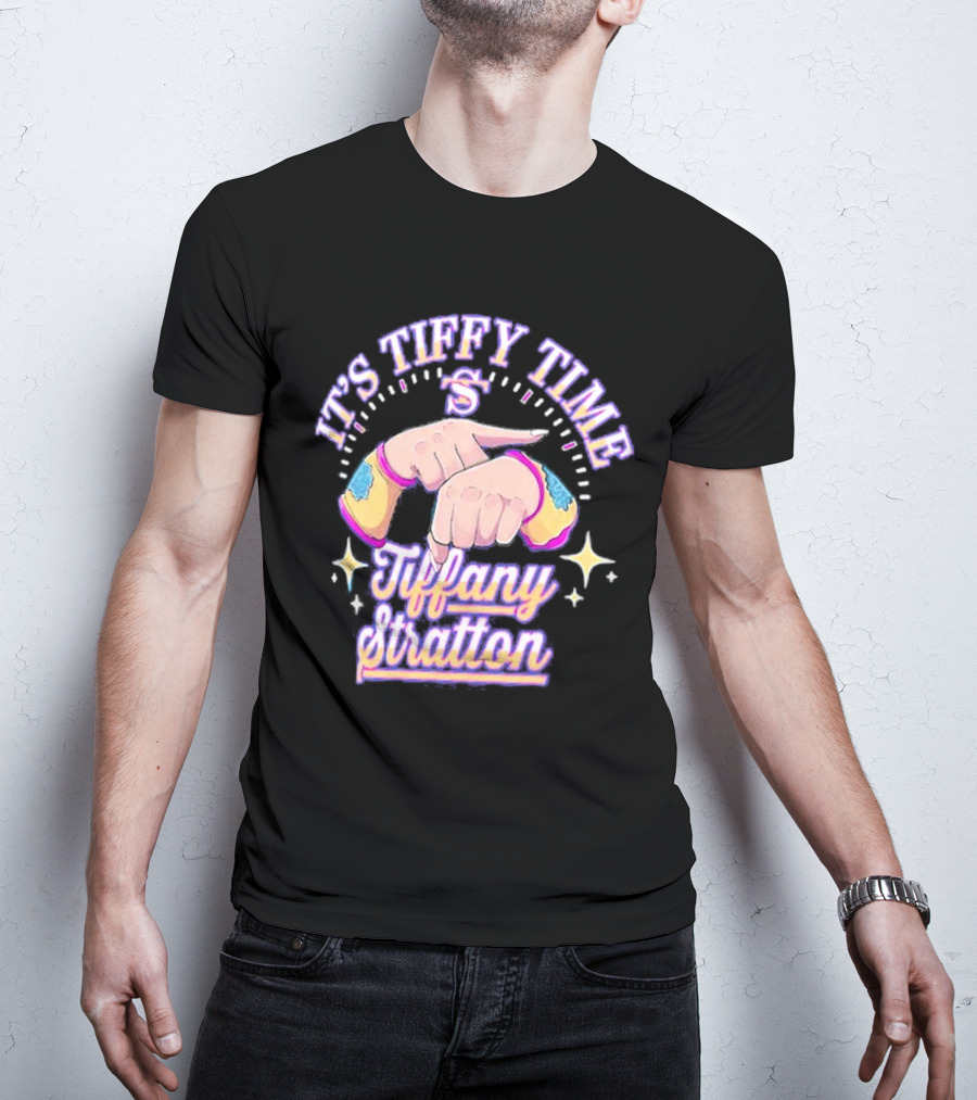 It's Tiffy Time Tiffany Stratton S Logo And Stars T-Shirt