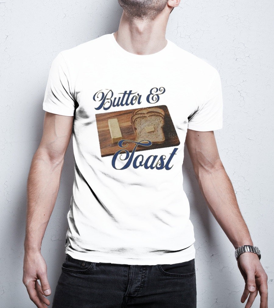 Middleclassfancy Butter And Toast Bread Slice With Butter Block T-Shirt