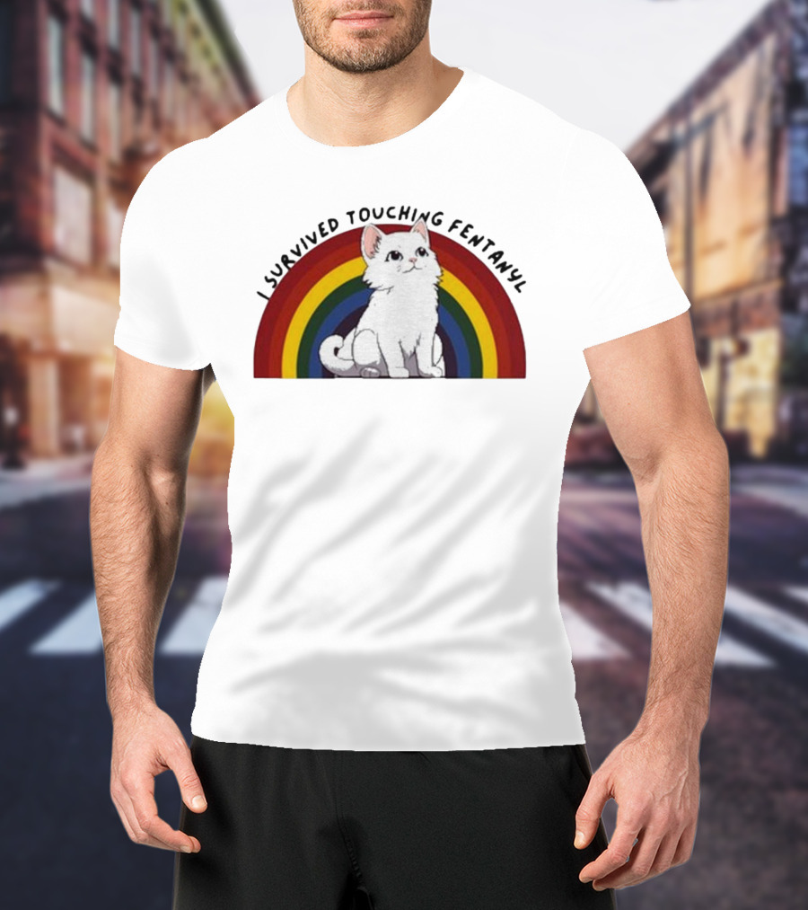 Naomi I Survived Touching Fentanyl Cat T-Shirt