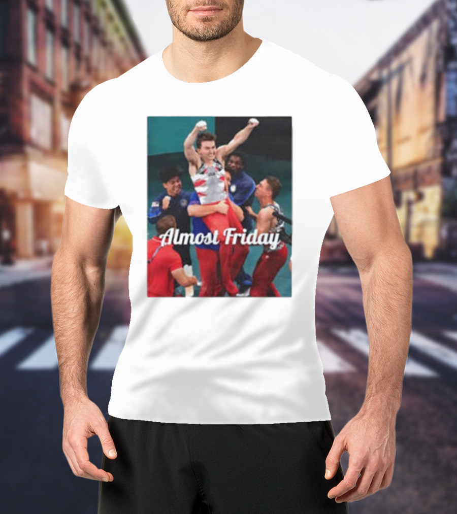 Paul Juda Celebratory Almost Friday Olympic Kid T-Shirt