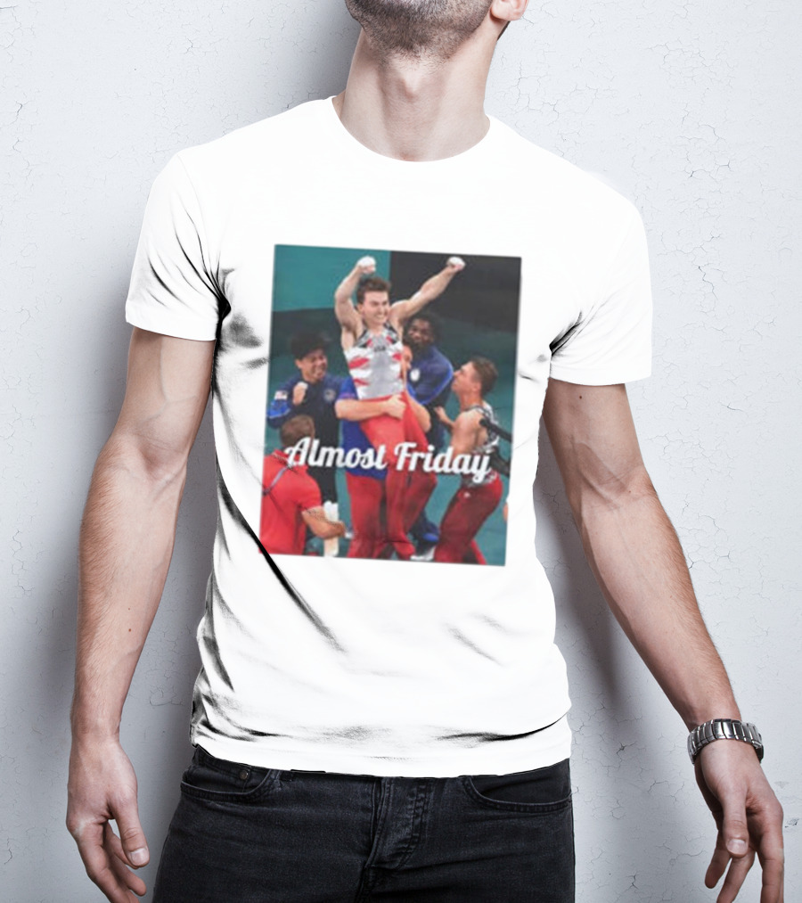 Paul Juda Celebratory Almost Friday Olympic Kid T-Shirt