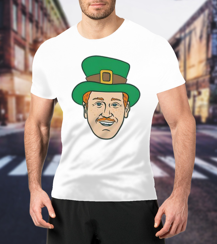 St. Mooktrick’s Day Happy Leprechaun Face With Green Hat T-Shirt