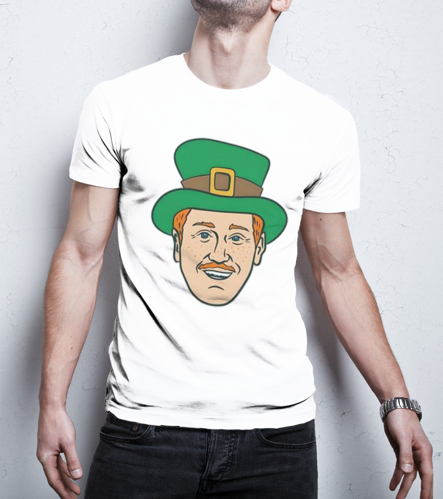 St. Mooktrick’s Day Happy Leprechaun Face With Green Hat T-Shirt