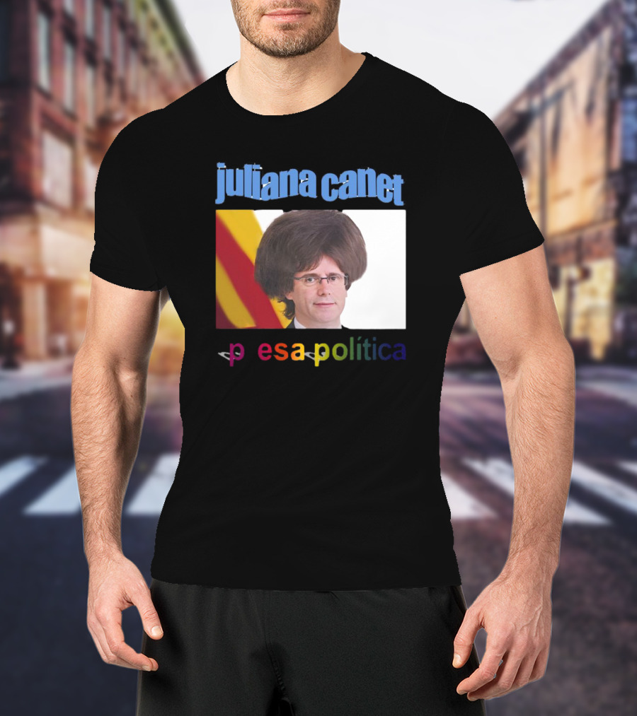 Juliana Canet Pesa Política Catalonian Flag Hair Photo T-Shirt