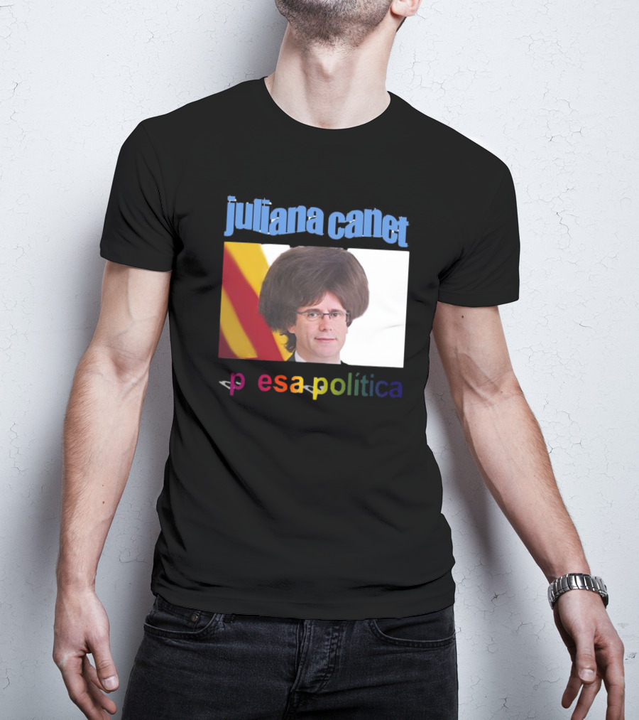 Juliana Canet Pesa Política Catalonian Flag Hair Photo T-Shirt