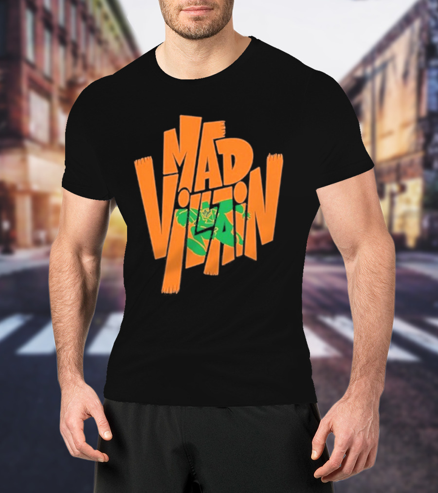 Mf Doom All Caps Madvillain Green Mask Mad Dash Villain T-Shirt