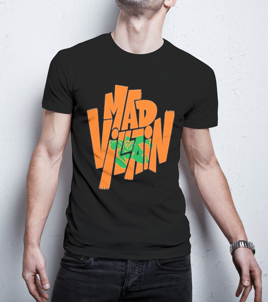 Mf Doom All Caps Madvillain Green Mask Mad Dash Villain T-Shirt