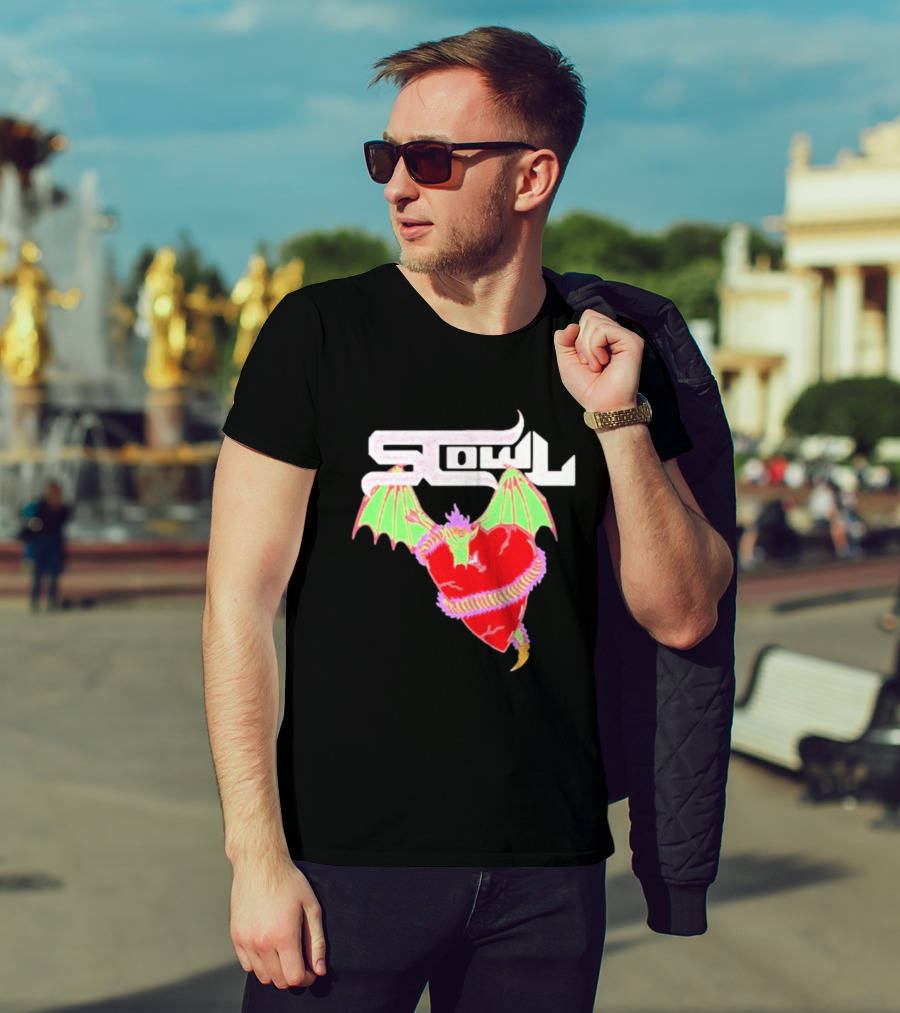 Scowl Dragon Heart Wings T-Shirt