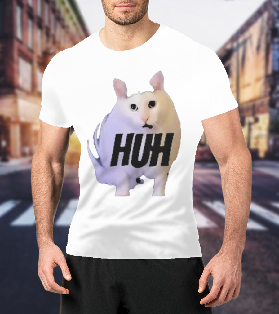 Huh Cat Meme Image T-Shirt