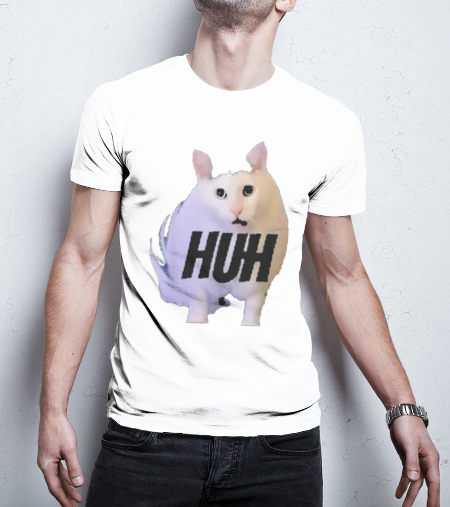 Huh Cat Meme Image T-Shirt