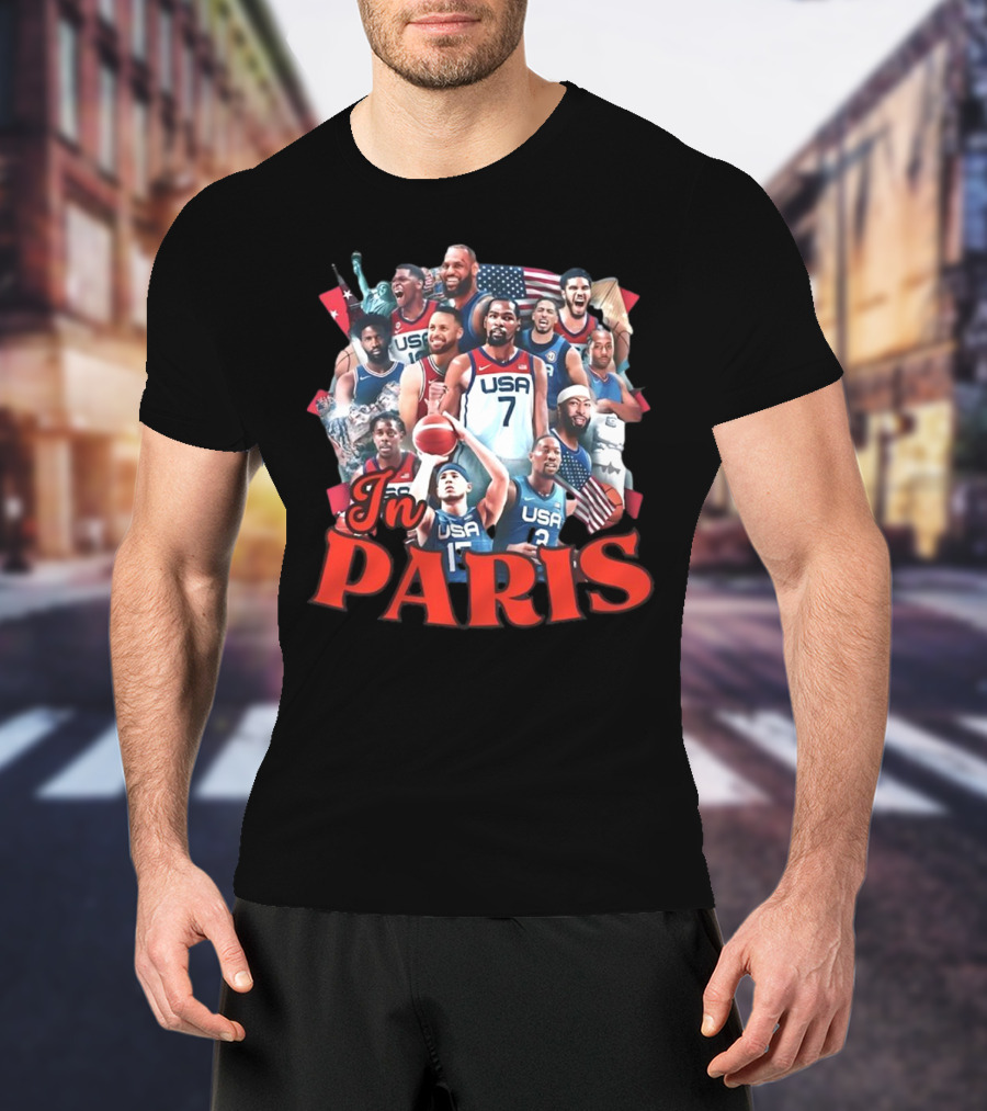 Team USA Basketball Legends In Paris T-Shirt
