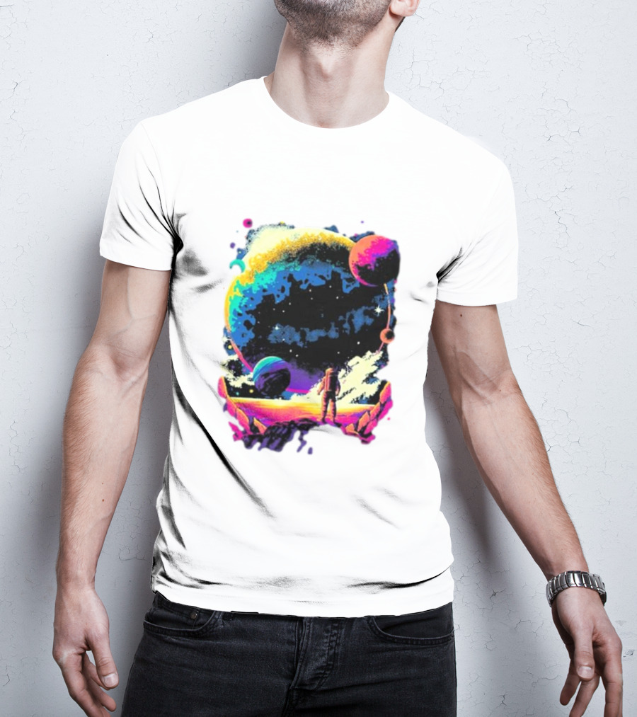 Into The AM Infinity Explorer Astronaut Planetary Adventure T-Shirt