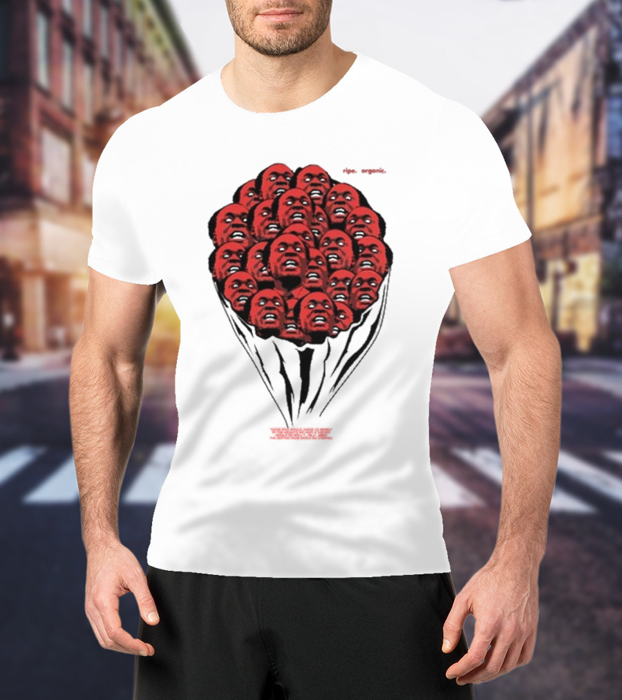 Nkrumah Never Dies Afri5a Ripe Organic Face Cluster T-Shirt