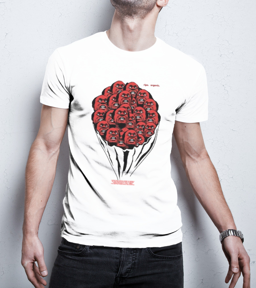 Nkrumah Never Dies Afri5a Ripe Organic Face Cluster T-Shirt