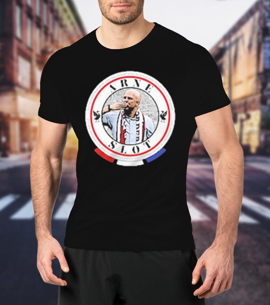 Arne Slot He’s Taken Over Power Iconic Circle Design With Soccer Fan T-Shirt