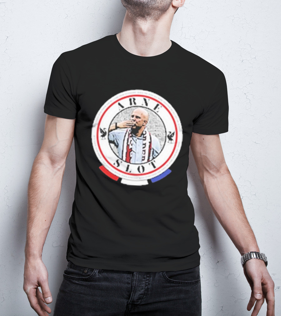 Arne Slot He’s Taken Over Power Iconic Circle Design With Soccer Fan T-Shirt