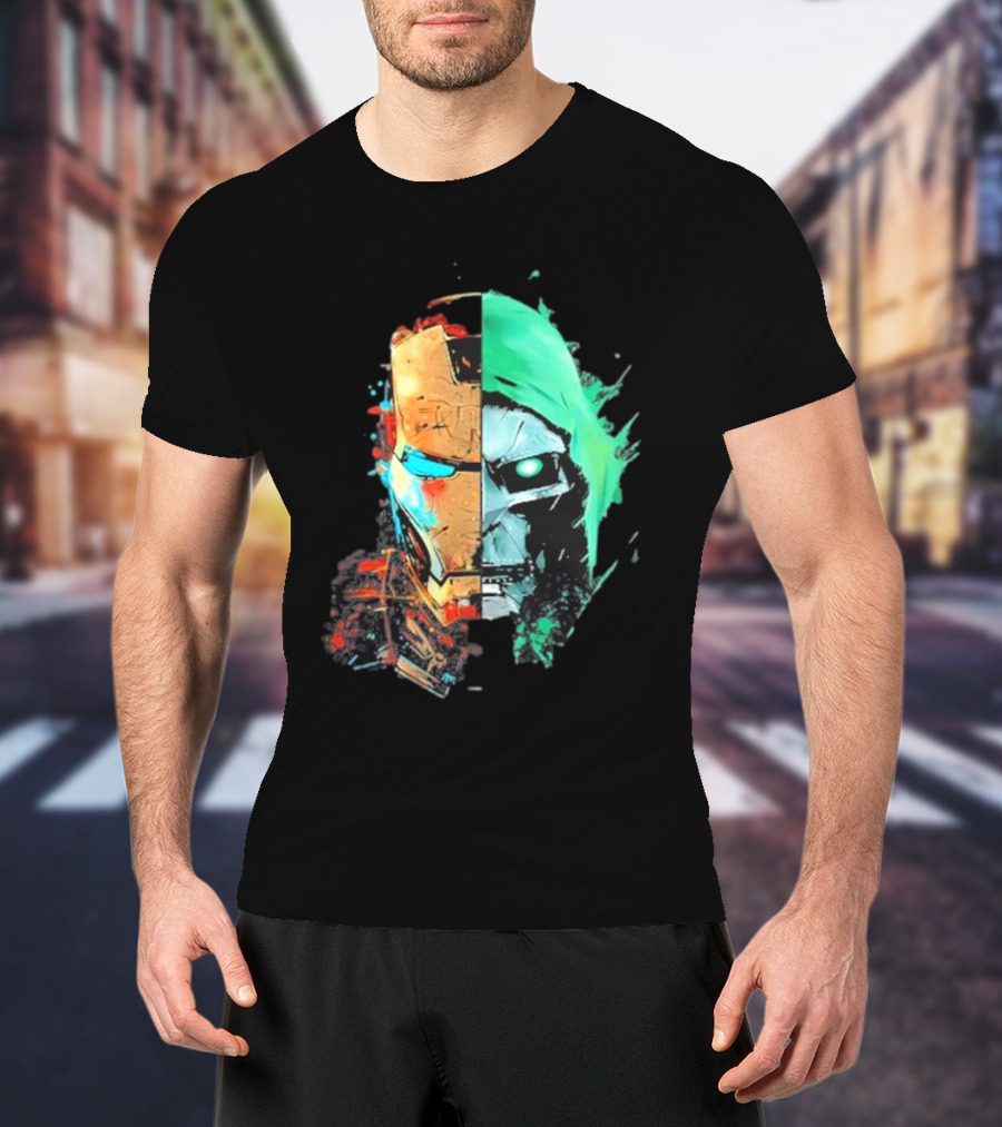 New Mask Same Task Iron Man Doctor Doom Mashup T-Shirt