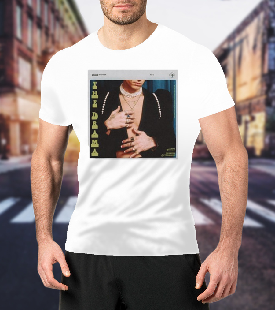 Spencer Sutherland The Drama LP Cover Tattooed Hands And Pearls T-Shirt