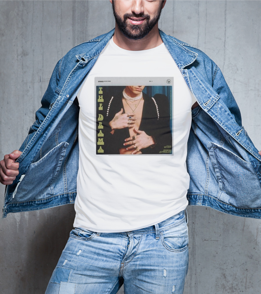 Spencer Sutherland The Drama LP Cover Tattooed Hands And Pearls T-Shirt