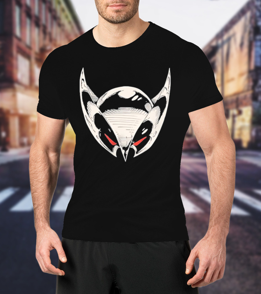 Gerard Way Shadowhawk Helmet Red Eyes T-Shirt