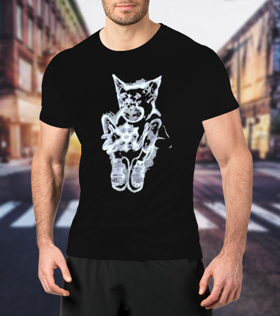 Glyvees Aura Cat Sneakers Iconic Glow T-Shirt