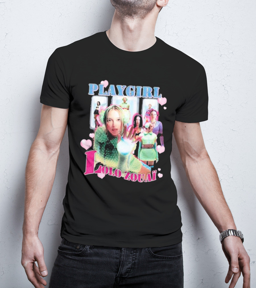 PLAYGIRL LOLO ZOUAÏ Retro Fashion Aesthetic With Feminine Icons T-Shirt