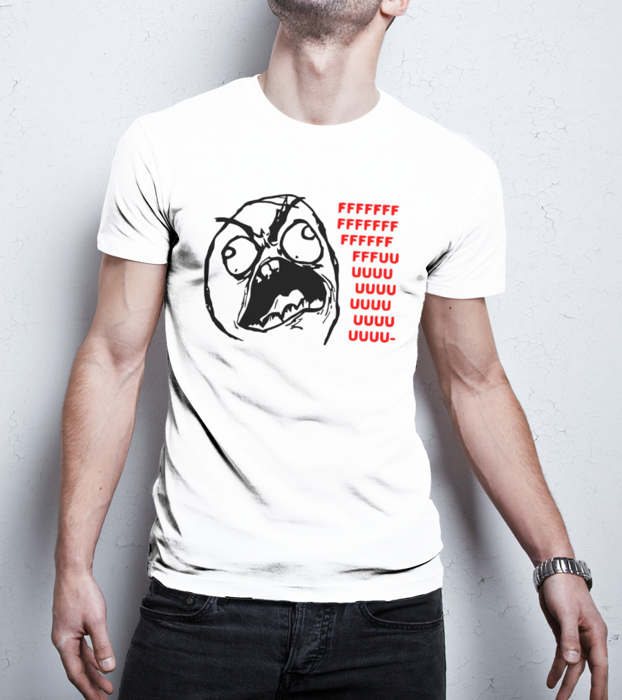 FFFFUUUU Rage Comic Meme Face T-Shirt