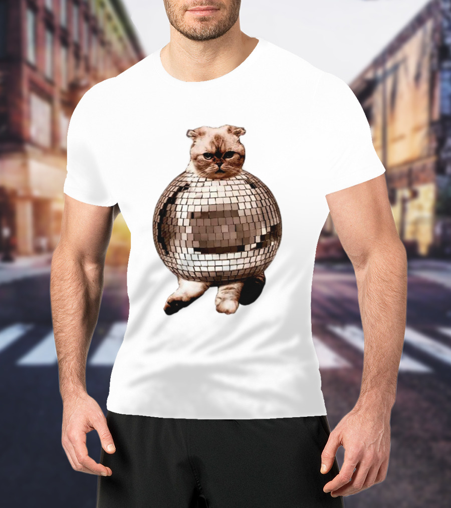 Taylor Swift Mirrorball Disco Cat T-Shirt