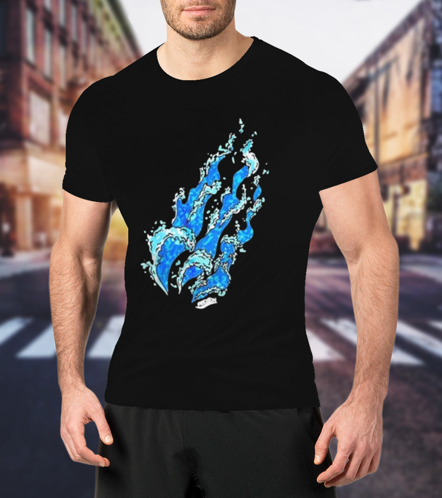 Fire Wave Blue Flame T-Shirt