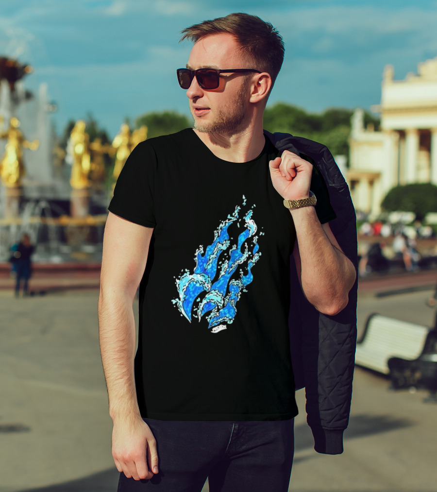 Fire Wave Blue Flame T-Shirt