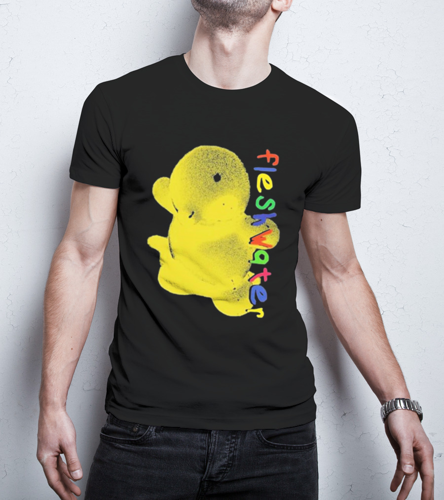 Fleshwater Colorful Text Yellow Ducky T-Shirt