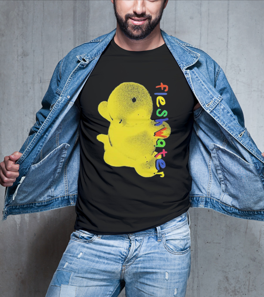 Fleshwater Colorful Text Yellow Ducky T-Shirt